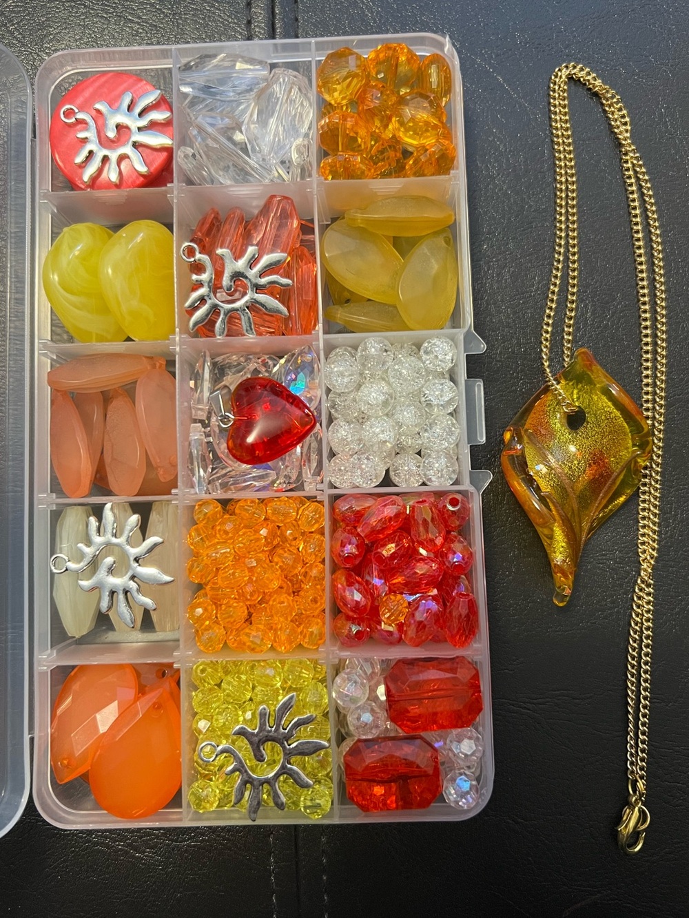 Craft Beads, SUNBURST - SUNBURN WARNING, Jewelry Supplies, loose bulk beads